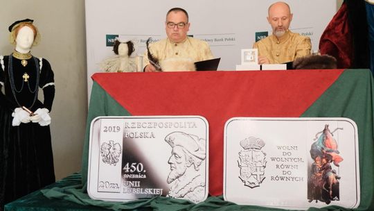 NBP: nowa moneta, srebrne 20 złotych upamiętnia 450. rocznicę unii lubelskiej.