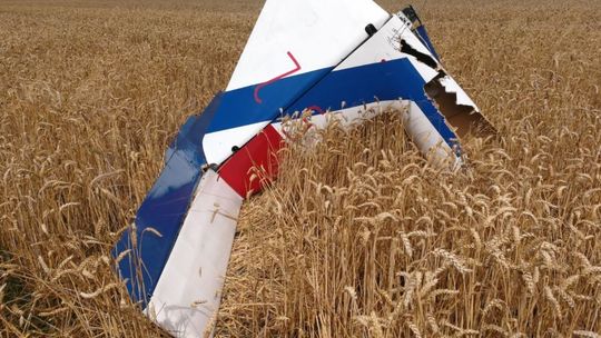 Zderzenie dwóch szybowców w powietrzu