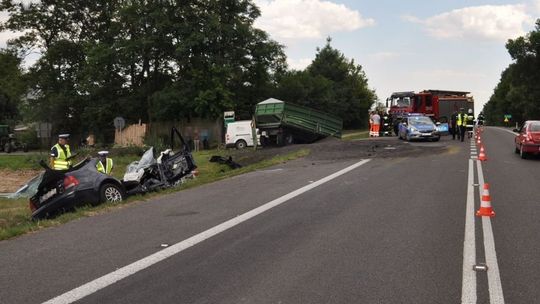 Wypadek w miejscowości Krasne (powiat zamojski)