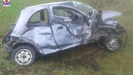 Wypadek w m. Białki Dolne. Kierowca uciekł