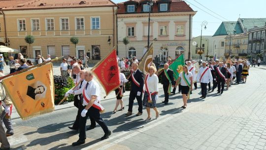I Wojewódzkie Lubelskie Święto Miodu: przemarsz pszczelarzy z orkiestrą i sztandarami I Wojewódzkie Lubelskie Święto Miodu: przemarsz pszczelarzy z orkiestrą i sztandarami