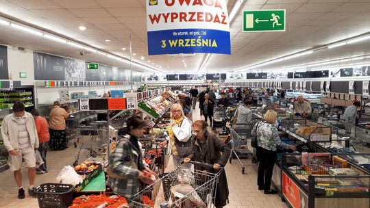 Duża wyprzedaż w Lidlu przy ul. Koncertowej w Lublinie