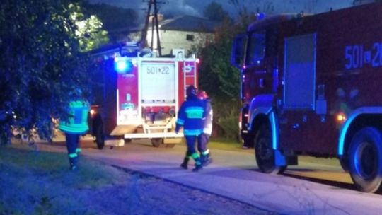 Pożar domu w Górze Puławskiej