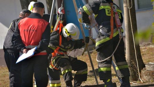 Ćwiczenia strażaków w Rybczewicach