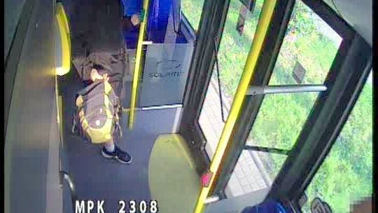 Wandal w autobusie MPK Lublin