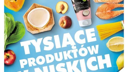 Gazetka z ofertą handlową z okazji otwarcia Lidla przy Koncertowej