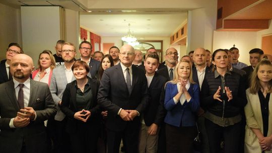 Wieczór wyborczy w sztabie Koalicji Obywatelskiej Wieczór wyborczy w sztabie Koalicji Obywatelskiej