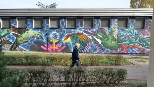 Nowy mural w Lublinie. Ptaki z ulicy Medalionów [zdjęcia]