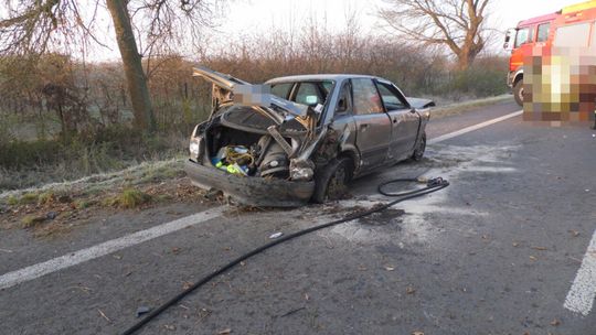 Wypadek w Siedliskach w gminie Kamionka