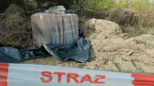 Chemikalia znalezione w Osówce w gminie Niemce