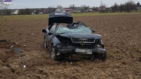 Wypadek w Matygach na drodze Puławy - Dęblin