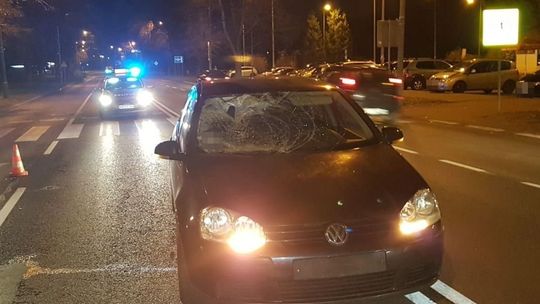 Wypadek na przejściu dla pieszych przy ul. Piaskowej w Puławach