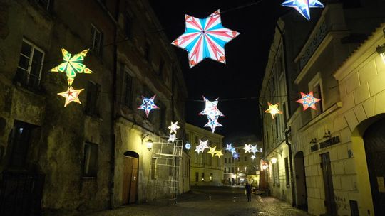 Świąteczna iluminacja ulic Starego Miasta w Lublinie