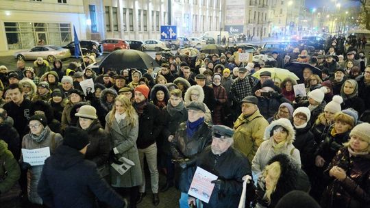 Protest przed Sądem Okręgowym w Lublinie Protest przed Sądem Okręgowym w Lublinie