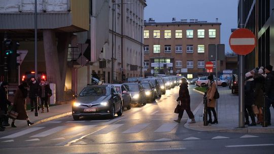 Korki w centrum Lublina
