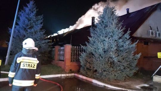 Pożar restauracji Szałas w Hrubieszowie 