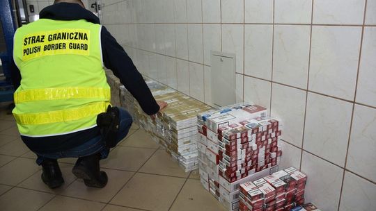 Nadbużański Oddział Straży Granicznej - zatrzymanie przemytu papierosów