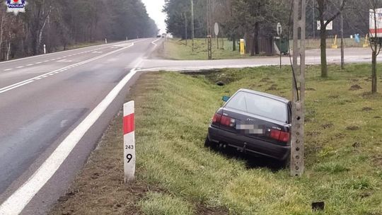 Radzyń Podlaski: Nie trafiła samochodem we wjazd stacji paliw Radzyń Podlaski: Nie trafiła samochodem we wjazd stacji paliw
