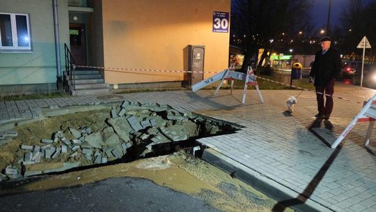 Awaria wodociągowa przy ul. Bursztynowej w Lublinie