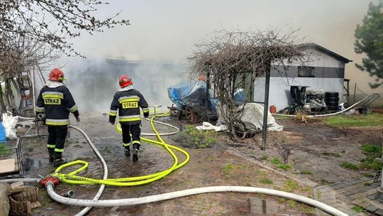 Sitaniec: Pożar warsztatu stolarskiego