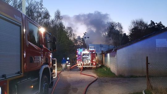 Pożar w miejscowości Wierzchowiny