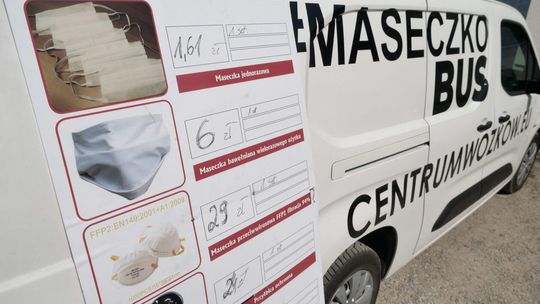 Maseczkobus w Niedrzwicy Dużej 