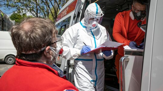 Medycy ze szpitala przy ul. Jaczewskiego w Lublinie