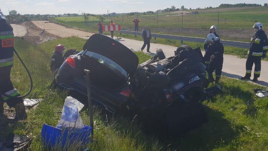 Wypadek na obwodnicy Opola Lubelskiego Wypadek na obwodnicy Opola Lubelskiego