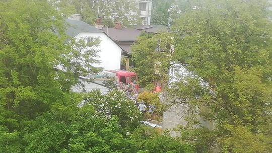 Pożar ul. Nadbystrzycka Pożar ul. Nadbystrzycka
