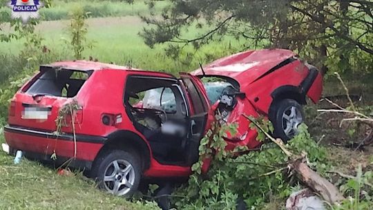 Dachowanie vw w Olszance Dachowanie vw w Olszance