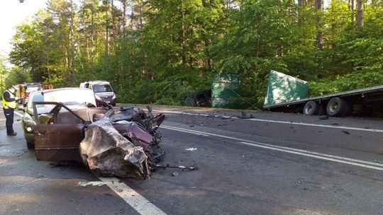 Śmiertelny wypadek na DK17