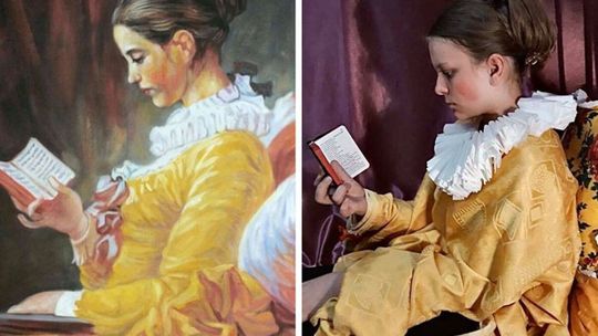 Uczniowie SP 10 w Puławach wcielili się w postacie ze znanych obrazów