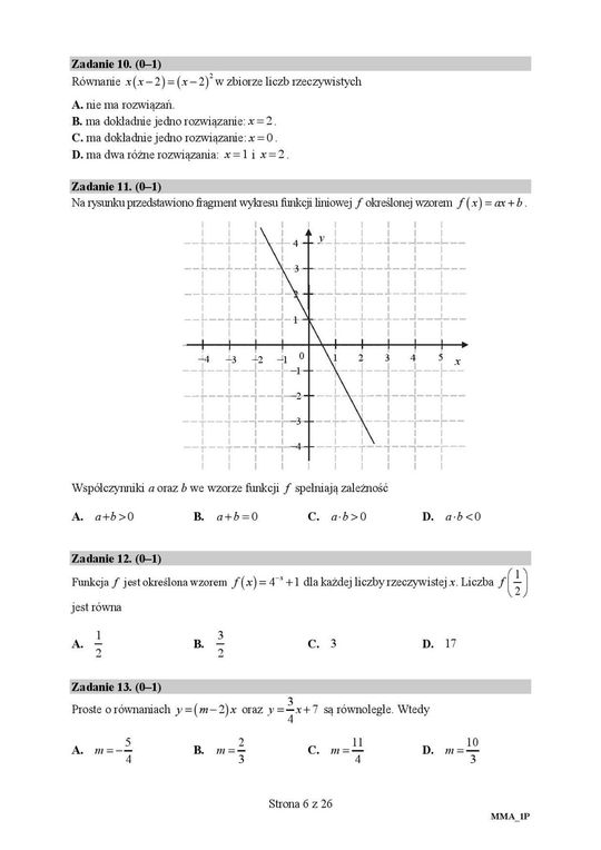 Matura 2020 matematyka podstawa. Arkusze CKE
