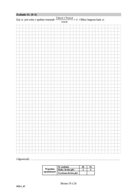 Matura 2020 matematyka podstawa. Arkusze CKE