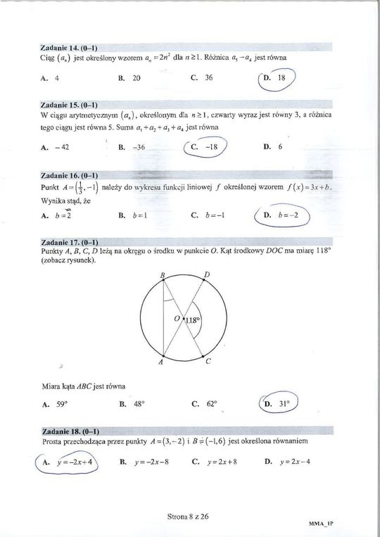 Matura 2020 matematyka podstawa. Rozwiązania zadań