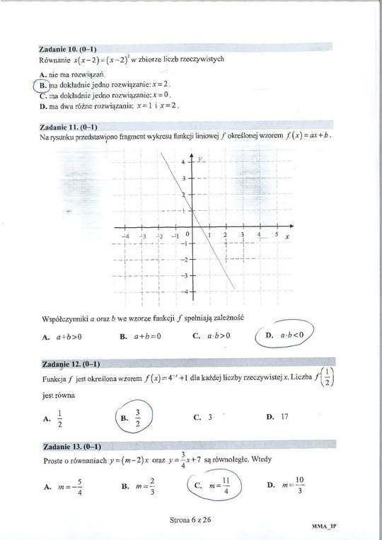 Matura 2020 matematyka podstawa. Rozwiązania zadań