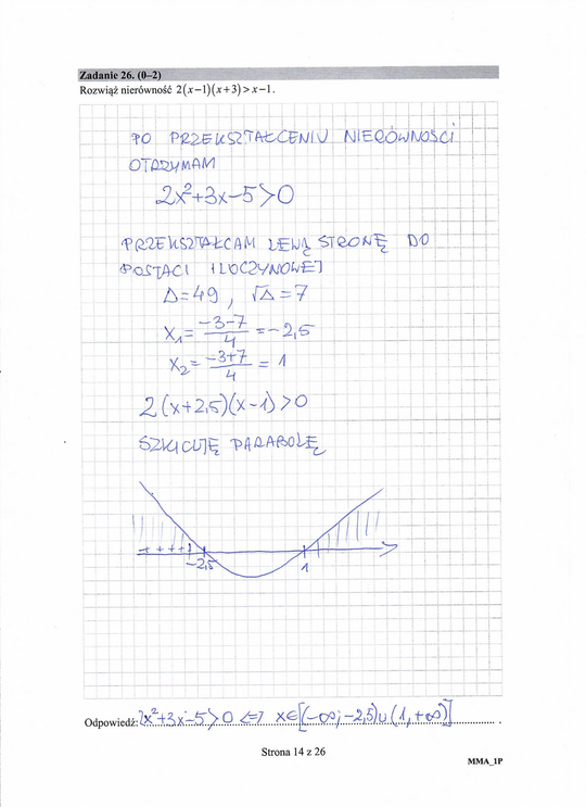 Matura 2020 matematyka podstawa. Rozwiązania zadań