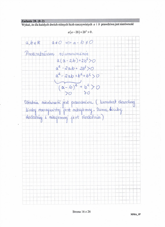 Matura 2020 matematyka podstawa. Rozwiązania zadań