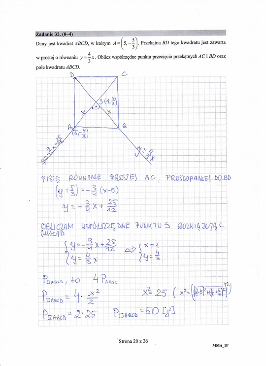 Matura 2020 matematyka podstawa. Rozwiązania zadań