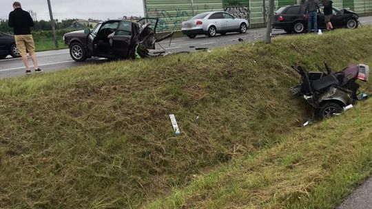 Wypadek na DK 2 przy ul. Sitnickiej 