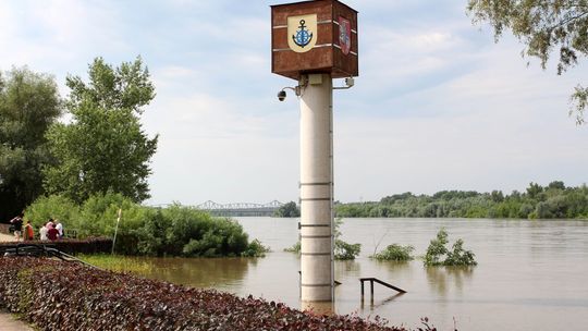 Wezbrana Wisła w Puławach