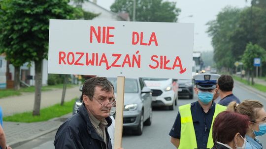 Protest mieszkańców w Janowie Lubelskim