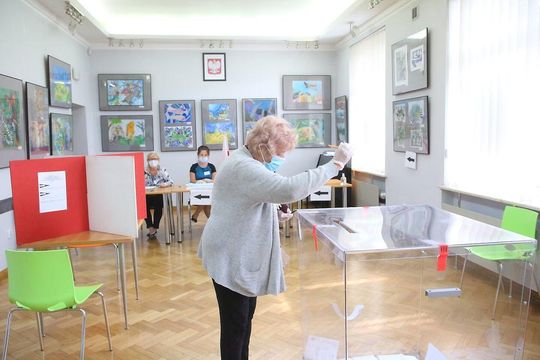 Komisja Wyborcza w DK przy ul. Krańcowej