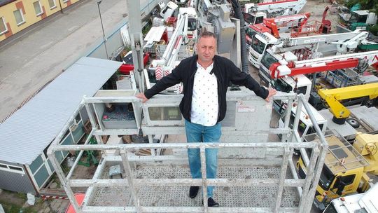 Artur Bieniaszwski właściciel firmy ABTRANS - wynajem podnośników i prace na wysokości 