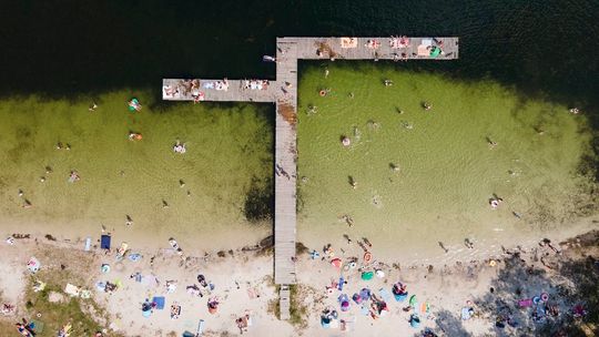 Gorący weekend nad jeziorami Piaseczno i Zagłębocze