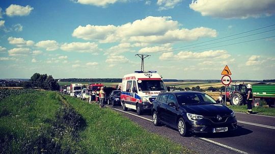 Zderzenie czterech samochodów w miejscowości Łabunie-Reforma