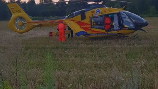 Nastolatek spadł dachu opuszczonego hotelu nad jeziorem Piaseczno