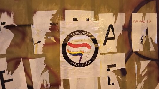 Plakatowa akcja w Lublinie: Za wolność waszą i naszą