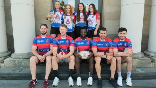 Rugbyści Edach Budowlani Lublin rozdawali bilety na sobotni mecz