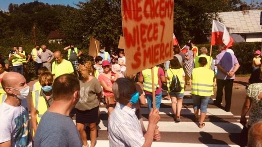 Blokada drogi w Wierzchoniowie